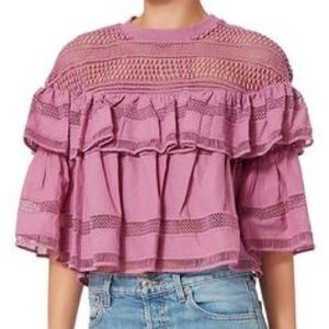 SEA NY Baja Tiered Top in Lilac